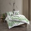 Lenjerie de pat din bumbac Kvalitex Tropical alb,