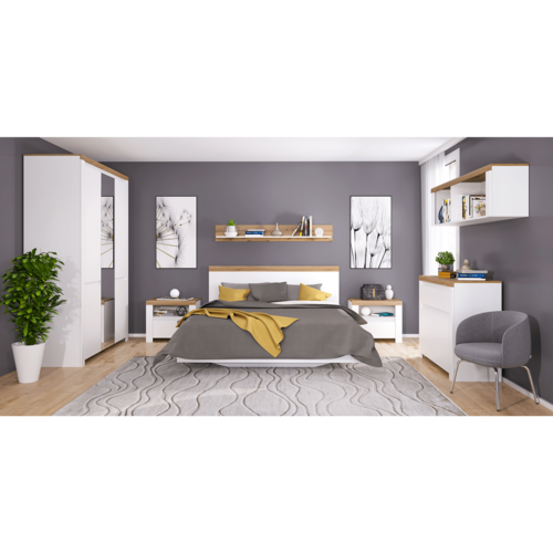 VILGO 160 függesztett polc, fényes fehér