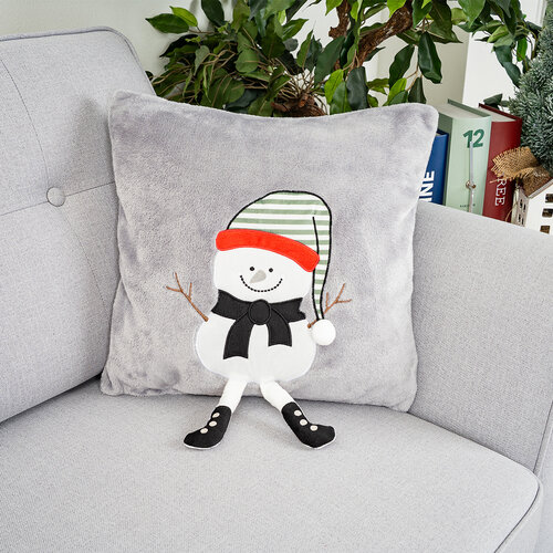 4Home Різдвяна наволочка на подушку Frosty Snowman, 40 x 40 см
