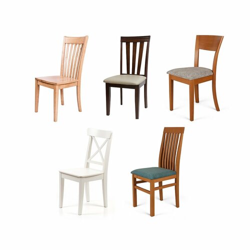 Restilo Натяжний чохол на сидіння стільця Sento світло-бежевий, 40 x 40 + 5 см