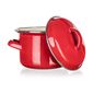 Banquet Emaille-Topf mit Deckel Milton red, 12 cm, 0,78 l