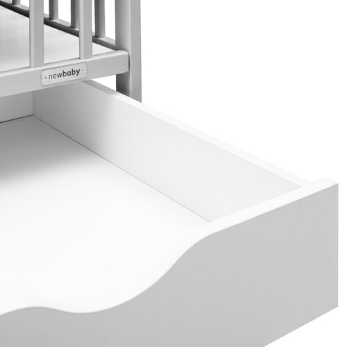 New Baby Łóżeczko dziecięce Lilly z szufladą, szary