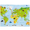 BedTex Dětská deka Mapa Zvířat, 150 x 200 cm
