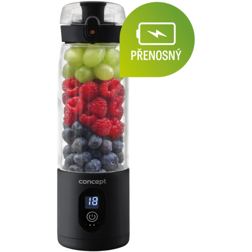 Concept SM4001 dobíjecí smoothie FitMaker, černá