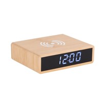 Karlsson 5934 Ceas cu alarmă LED cu încărcare 10,5cm, bambus