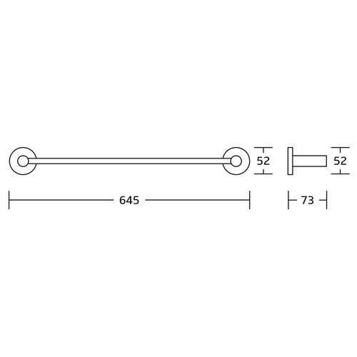 Suport pentru prosoape AQUALINE SB246 Samba, negru