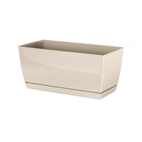 Coubi Case műanyag virágláda tálcával, krémszínű, 39 cm Coubi Case műanyag virágláda tálcával, krémszínű, 39 cm