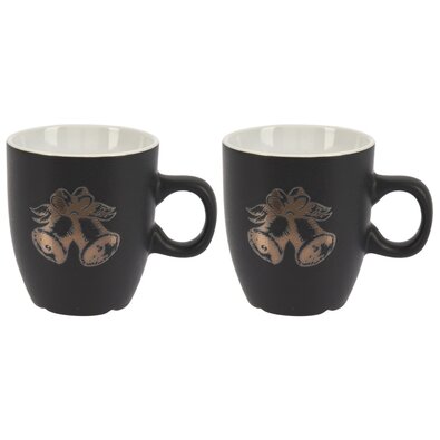 EH 2-delni set keramických skodelic 150 ml, zvonci