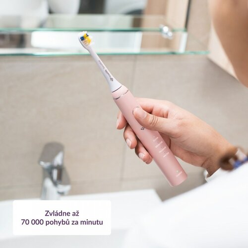 TrueLife Sonická zubná kefka SonicBrush Compact, ružová