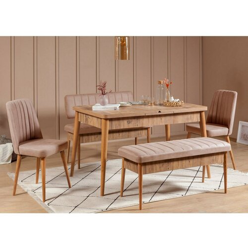 Set de masă Vina Atlantic Pine and Stone, 5 piese