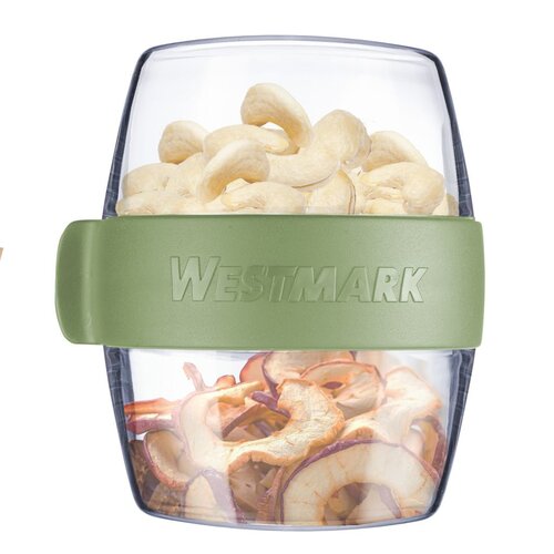 Westmark Двосекційний контейнер для їжі MAXI, 700 мл, м'ятно-зелений