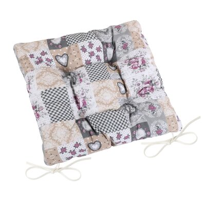 Bellatex Sedák DITA prešit Patchwork love, 40 x 40cm