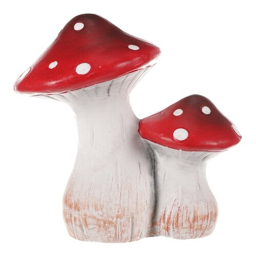 Dekoracja ogrodowa Grzyb, 16 x 10 x 16 cm, terakota