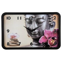 Nástěnné hodiny Buddha Flower, tichý chod