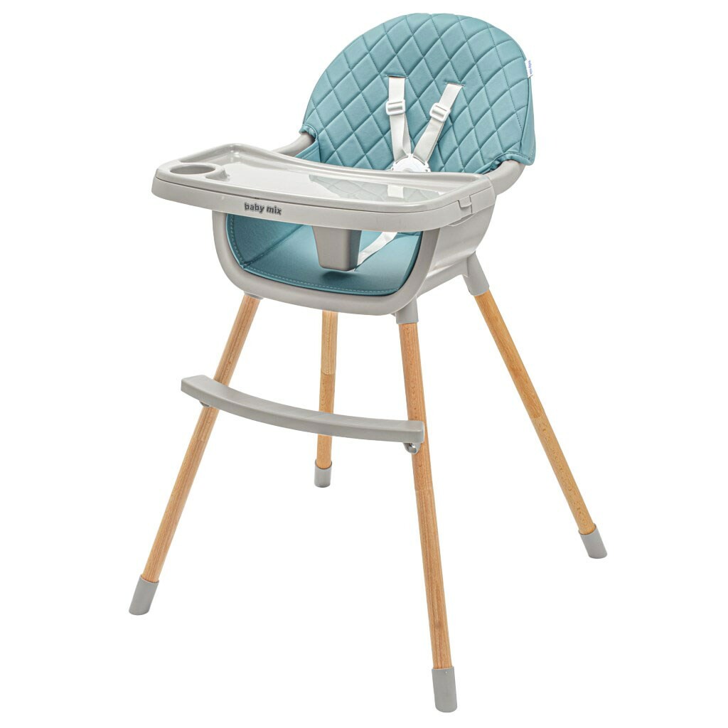 Baby Mix Freja wooden etkezőszék, zöld