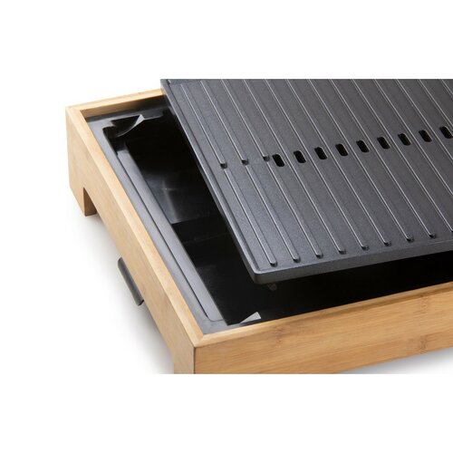 DOMO DO9271G stolný elektrický Plancha gril Bamboo Style