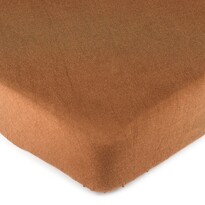 4Home Jersey-Spannbettlaken Braun, 90 x 200 cm
