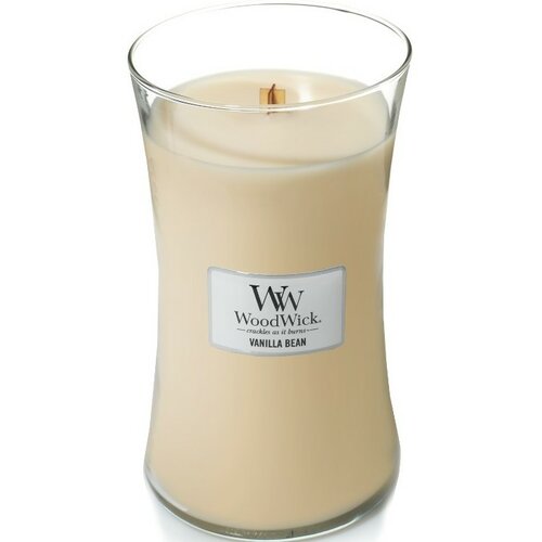 WoodWick Illatosító gyertya nagy váza Vanilla Bean, 609 g