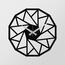 Ceas de perete Triangle S007 Black , 48 x 48 cm