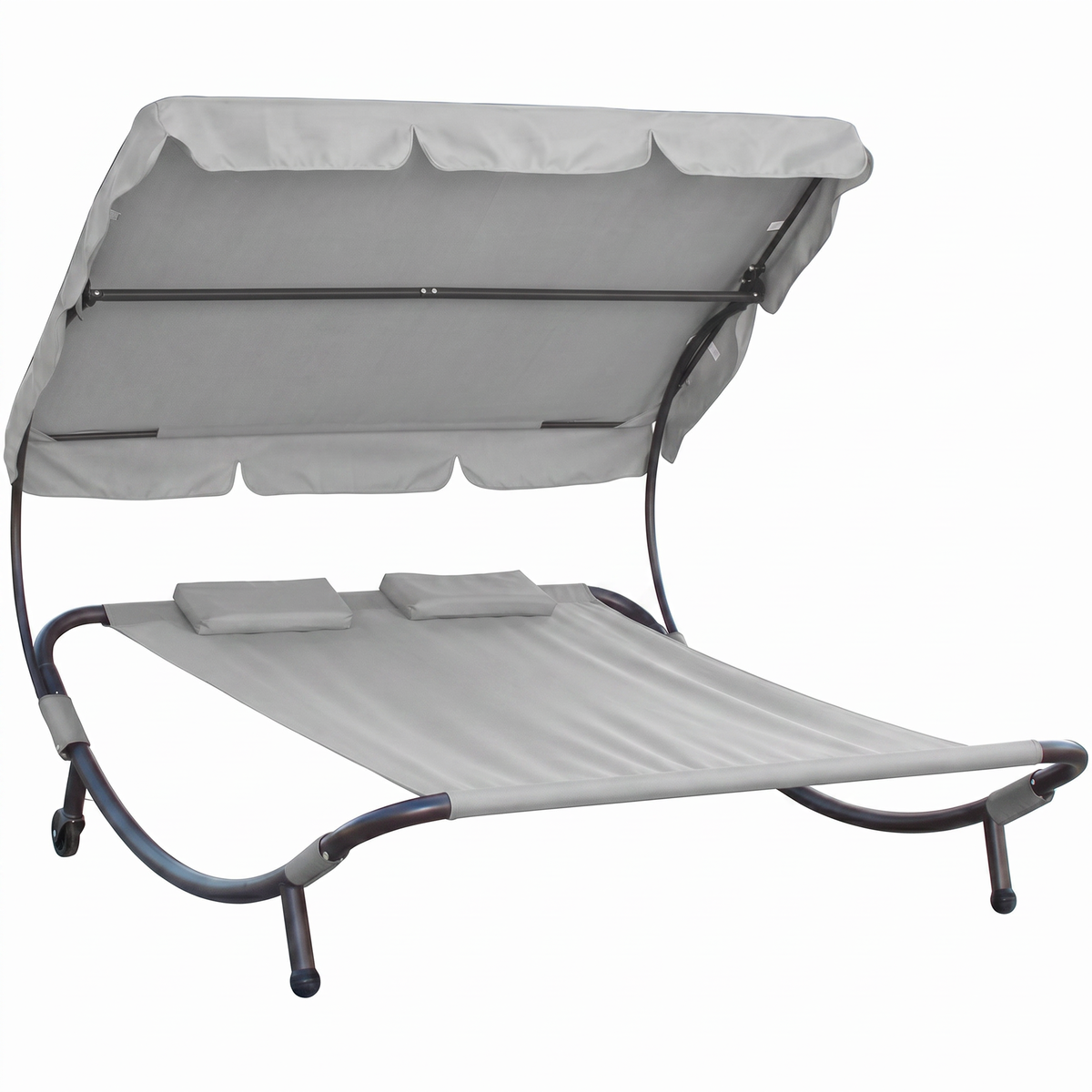 Relaxační lehátko pro 2 osoby Craftfield Bahama, šedá
