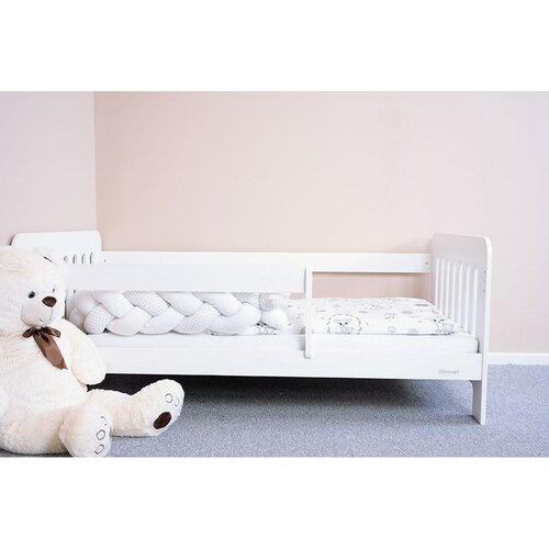 New Baby Dětská postel se zábranou Erik bílá, 160 x 80 cm