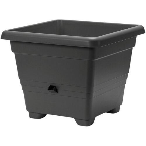 Jardinieră cu auto-irigare Plastia Bergamot50 x 50 cm, gri