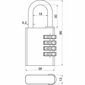 Латунний кодовий замок RV.1203.40