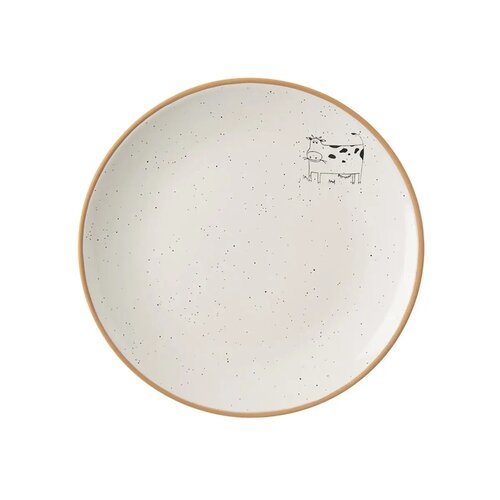 Orion Ceramiczny talerz deserowy Statek kráva,średnica 19,5 cm