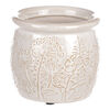 Ghiveci ceramic pentru flori de câmp, bej,diametru 11 cm x 10 cm