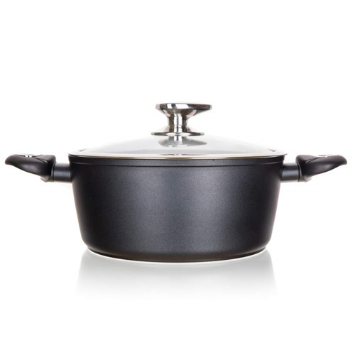 Banquet Set posode z neprijemljivo površino Diamon Matte Grey, 11 kosov