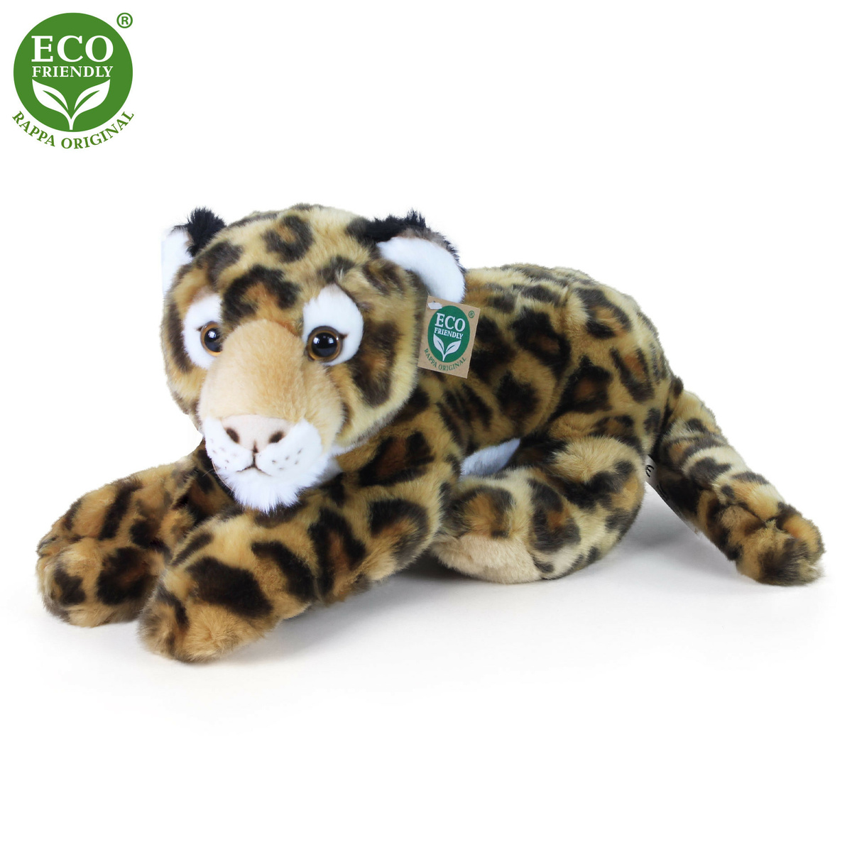 Leopard din pluș, 40 cm, ECO-FRIENDLY cm Pentru copii