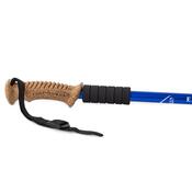 Nordic walking hole with cork handle, blue