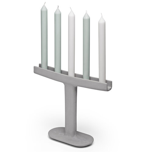 Svietnik Candle Stick 26 cm, sivá