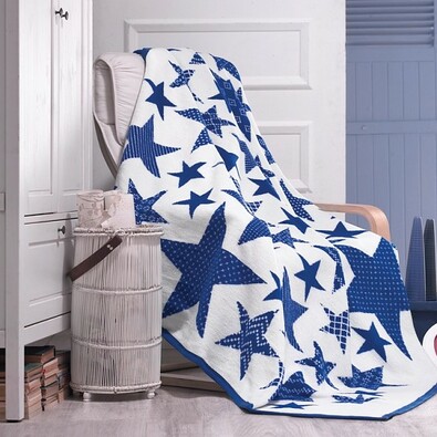 Matějovský márkájú Star Blue takaró, 160 x 220 cm
