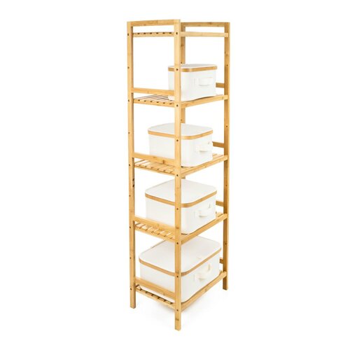 Скринька для зберігання G21 30 x 15 x 15 см,бамбукова з кришкою, бежева