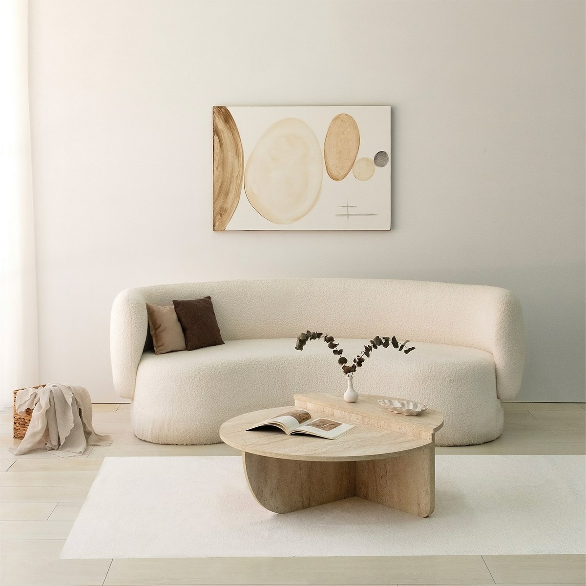 Konferenčný stolík Podium Travertine