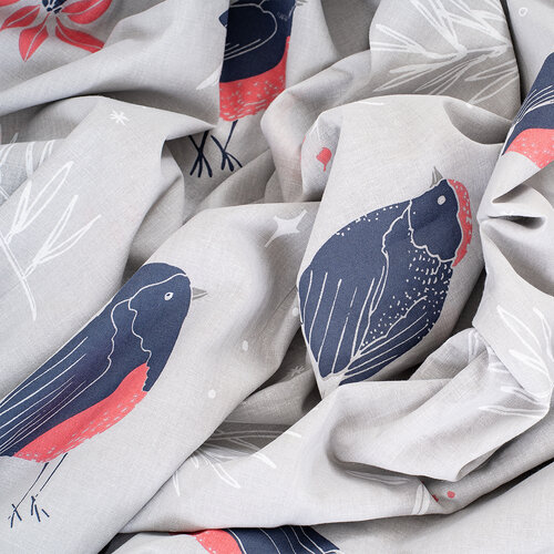 4Home Pościel bawełniana Winter Robin, 140 x 200 cm, 70 x 90 cm