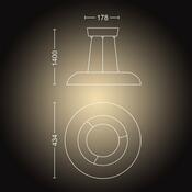 Philips Hue 40233/30/P6 Oprawa wisząca LED Amaze 39 W, czarnz