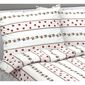 Lenjerie de pat din flanelă Bellatex Trandafir cu dungi, 140 x 200 cm, 70 x 90 cm