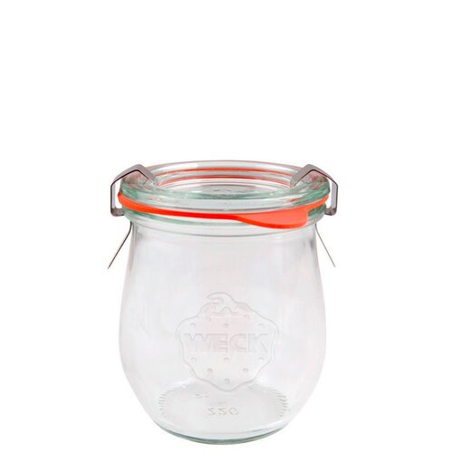 Weck Mini-Tulpe 6 db-os  befőttesüveg  szett 220 ml tartozékokkal, átmérő 60 mm