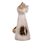 Keramische Zaundekoration Katze, 10 x 18 x 9 cmbeige,