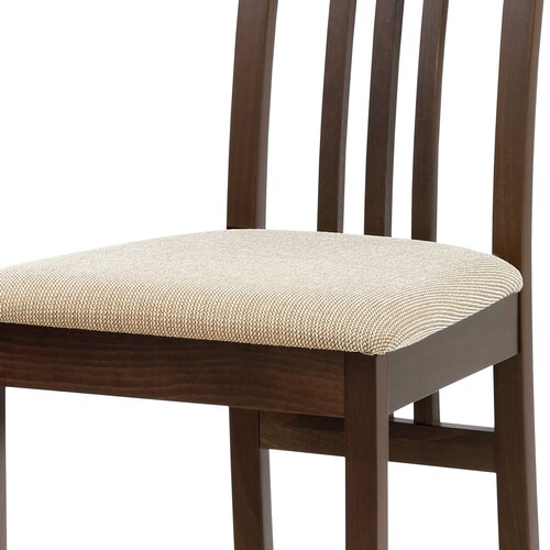 Scaun de sufragerie din lemn masiv BC-2482, nuc