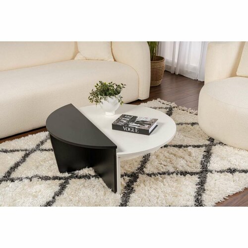 Stolik konferencyjny Orion White and Black