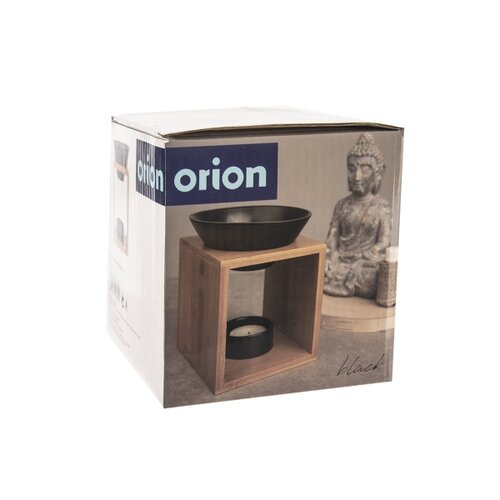 Orion BLACK aromalámpa porcelán/bambusz
