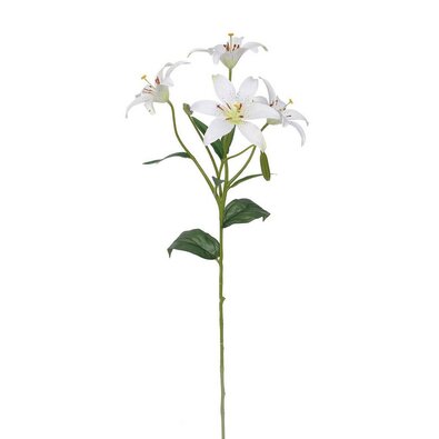 Sztuczna lilia biała, 60 cm
