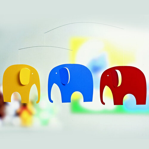 Kinet Elephant Party 35 cm, vícebarevný