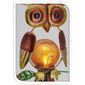 Solárna lampa Owl zelená, 12 x 6 x 54 cm