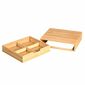 Kesper 58952 Organizator pentru capsule de ceai șicafea bambus, 34 x 31 x 8 cm