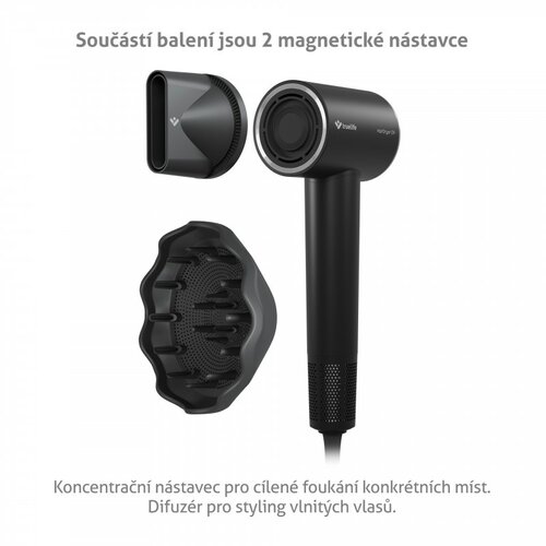 TrueLife Fén s ionizátorem a technologií Ultrasonic D9, černá