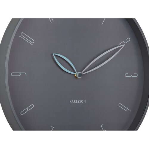 Karlsson 6012GY dizajnové nástenné hodiny sivá, pr. 40 cm